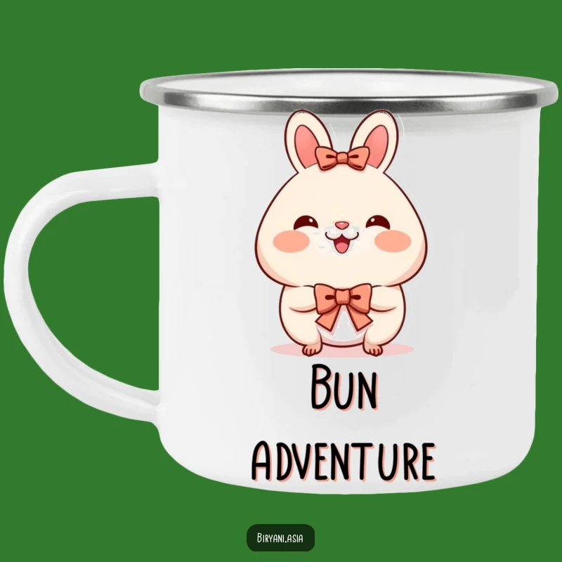 Funny Bao Bun Bow Camping Mug - Durable Rosy Cheeks Cup