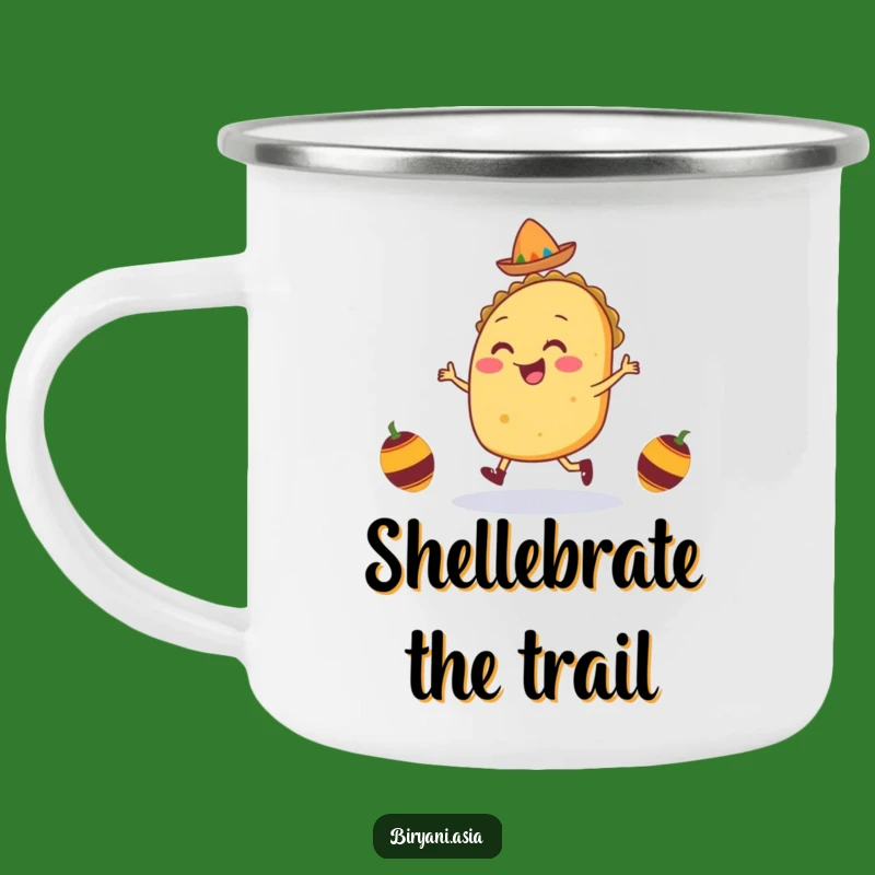 Funny Taco Jig Camping Mug: Adventure Fuel, a Hilarious Outdoor Gift