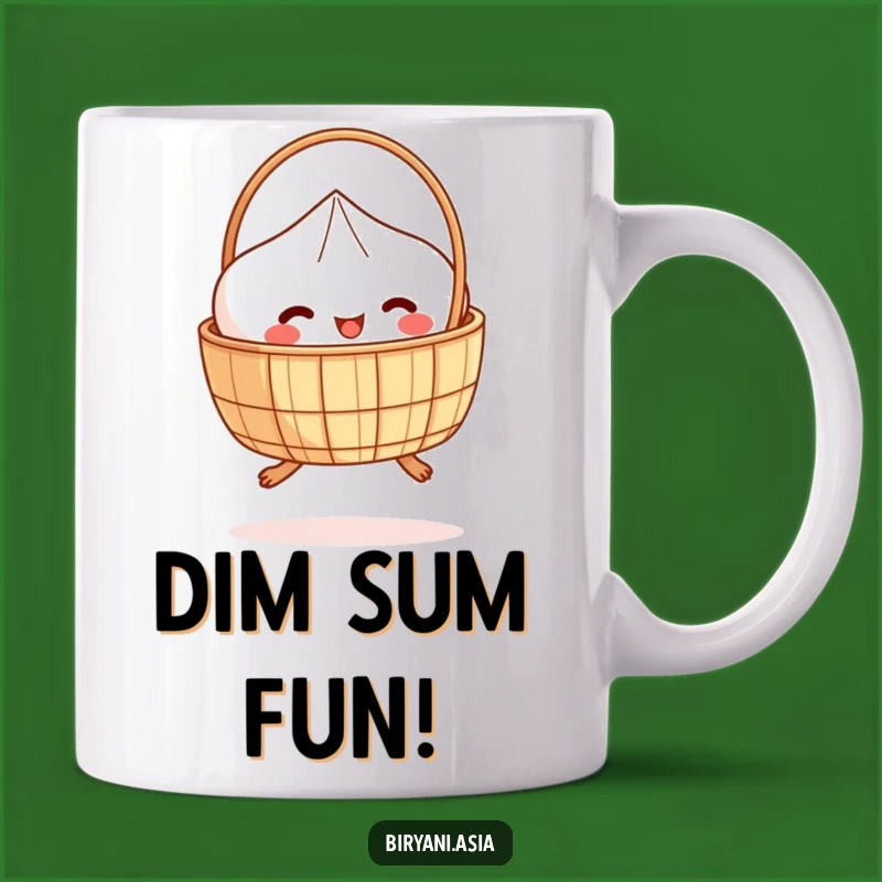 Funny Dim Sum Hopper Mug - Delighted Basket Legs Gift