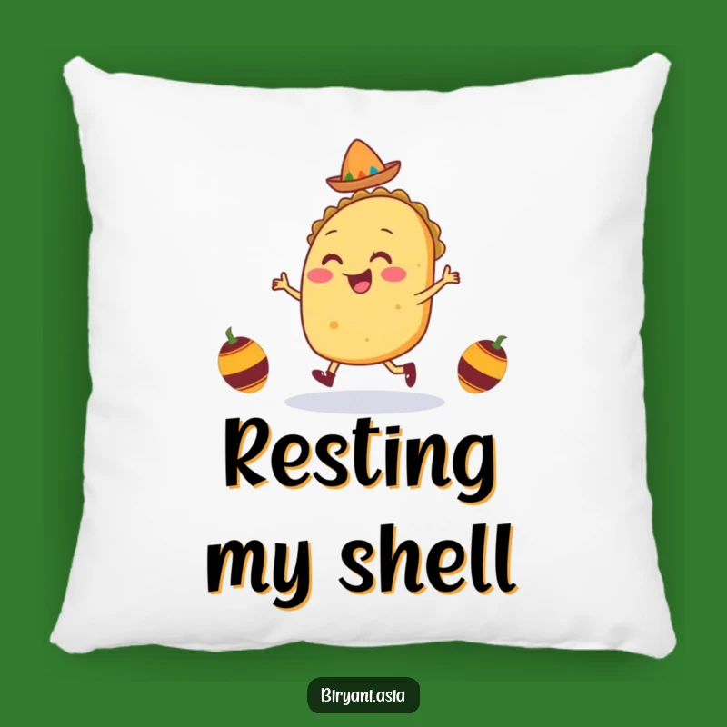 Funny Taco Jig Pillow: Cozy Comfort with a Hilarious Fiesta Design