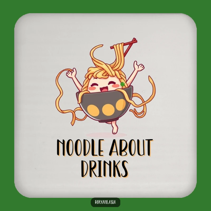 Funny Ramen Dance Coasters: Protect Surfaces with Noodle Fun, a Small Gift