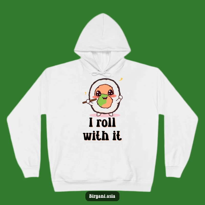 Cozy Funny Sushi Roll Juggling Hoodie: Warmth and Wit, a Perfect Funny Gift