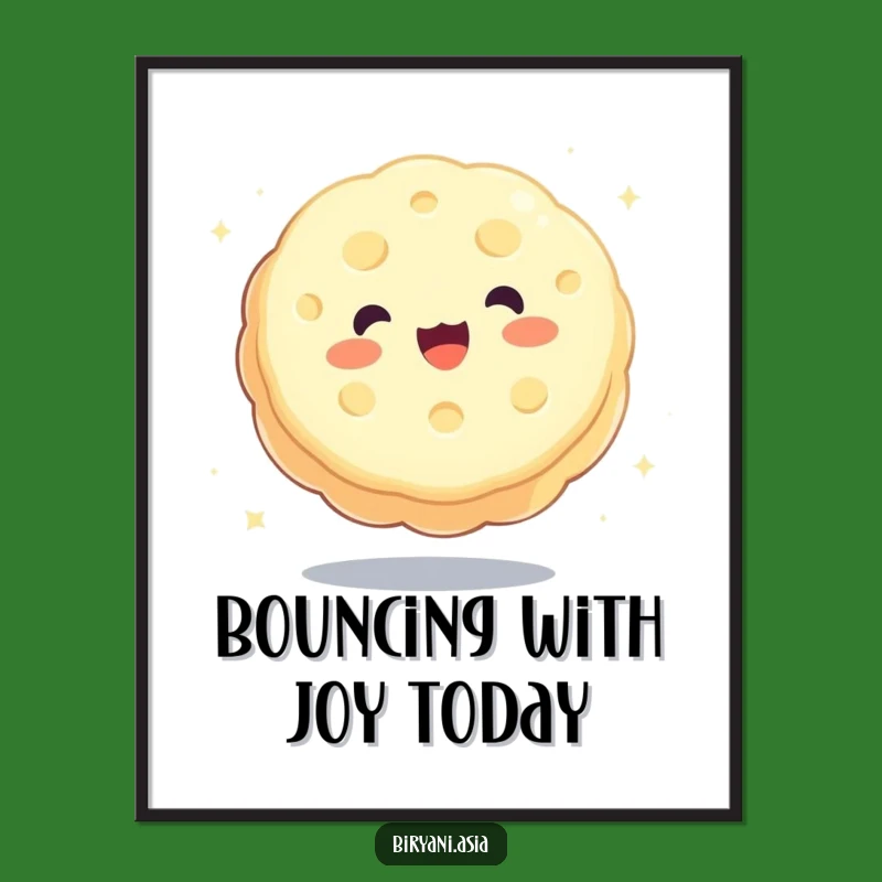 Funny Free Printable Wall Art: Bouncing Mooncake Fun