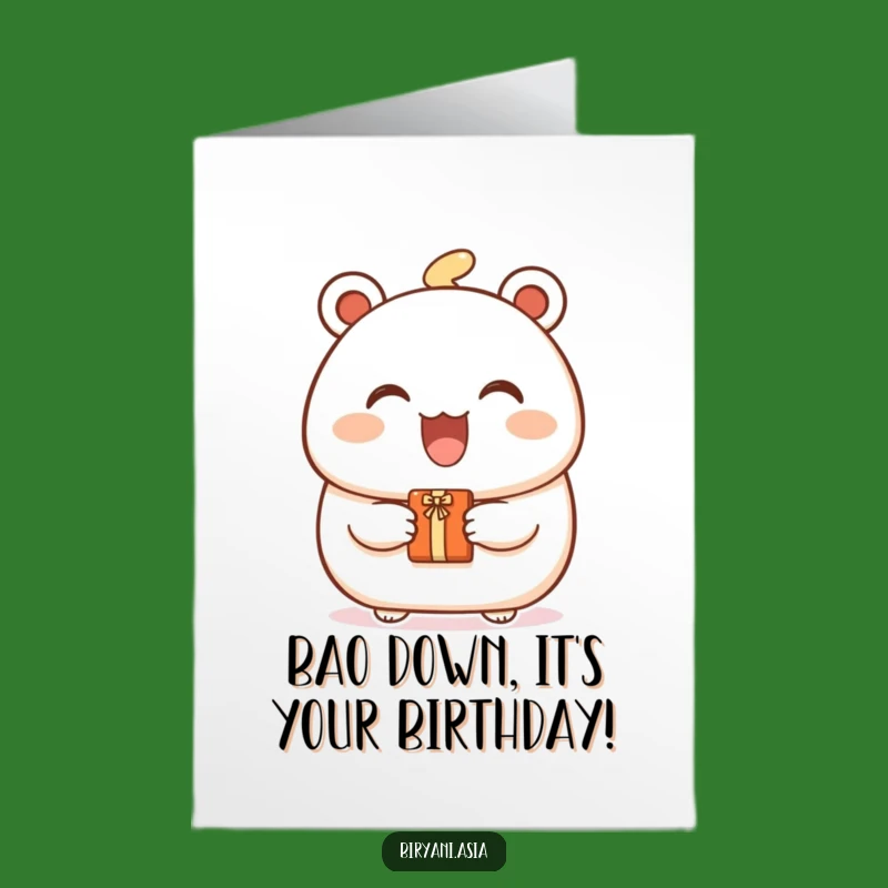 Free Printable Bao Bun Birthday Card: Joyful Gift Downloadable for a Sweet Celebration
