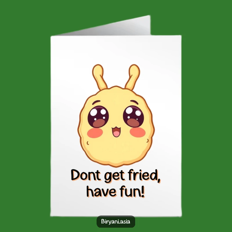 Free Printable Birthday Card: Surprised Tempura Fun!