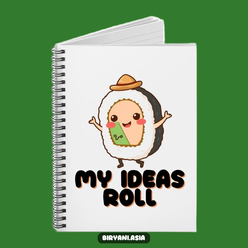 Funny Sushi Tap Dancer Notebook - Cute Hat Roll Journal