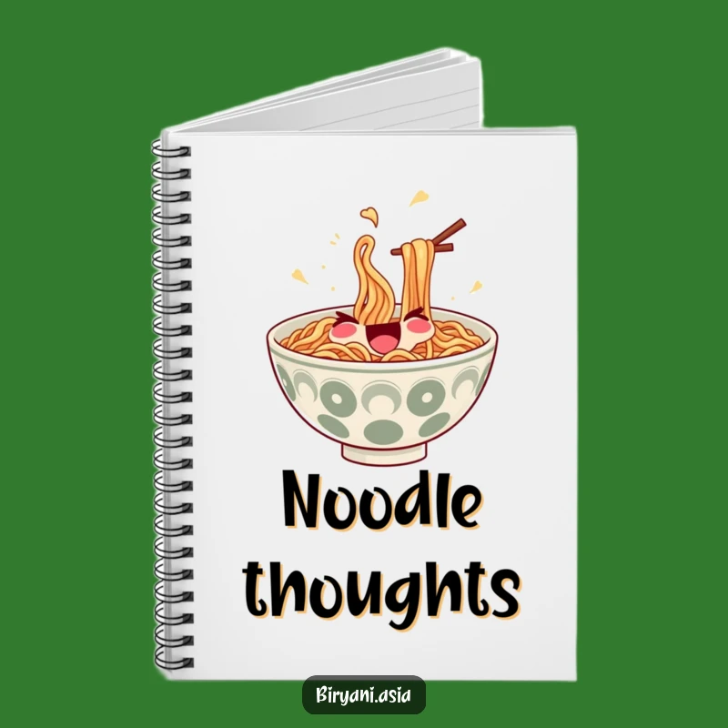 Funny Ramen Juggler Notebook - Noodle Chopstick Journal