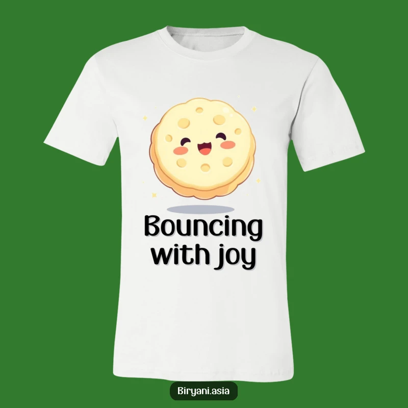 Funny Bouncing Mooncake T-Shirt: Wearable Joy of a Playful Pastry