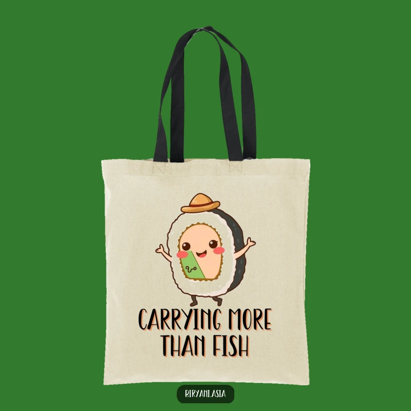 Funny Sushi Tap Dancer Tote Bag - Chic Hat Roll Dancing Accessory