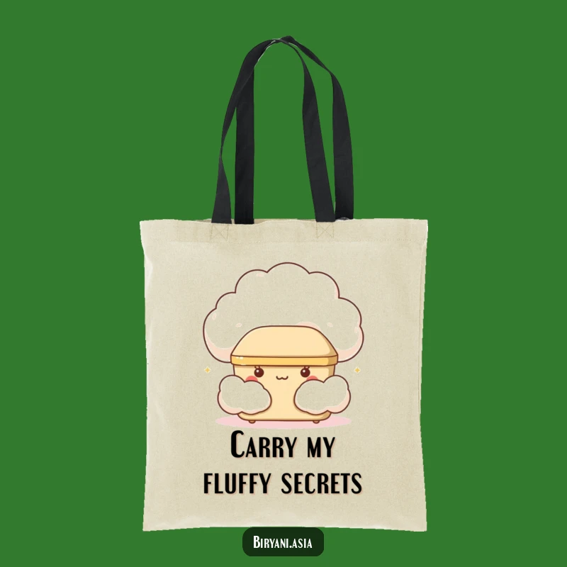 Funny Giggling Bento Box Tote Bag: Carry Your Essentials with Cloud-Inspired Humor